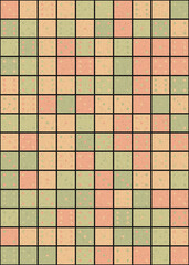 Fototapeta premium Abstract Geometric Pattern generative computational art illustration