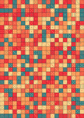 Abstract Geometric Pattern generative computational art illustration