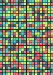 Abstract Geometric Pattern generative computational art illustration