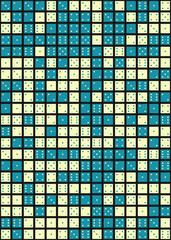 Abstract Geometric Pattern generative computational art illustration