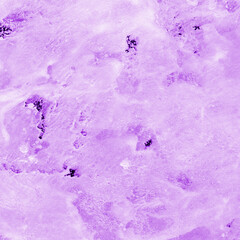 Violet ink and watercolor texture on white paper background. Paint leaks and decalcomania effects. Hand-painted gouache abstract image. Mess on the canvas.