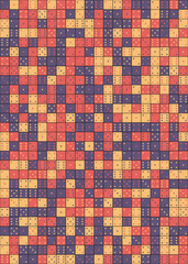 Abstract Geometric Pattern generative computational art illustration