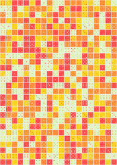 Abstract Geometric Pattern generative computational art illustration