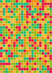 Abstract Geometric Pattern generative computational art illustration