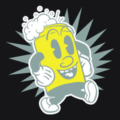Cartoon Beer Can