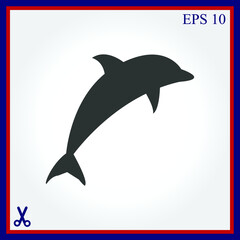 dolphin vector icon