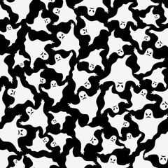  pattern background with ghosts.