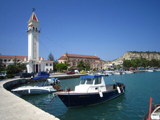 port in the island of Zakynthos Greece