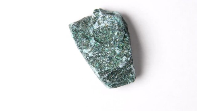 Verdite on a turn table