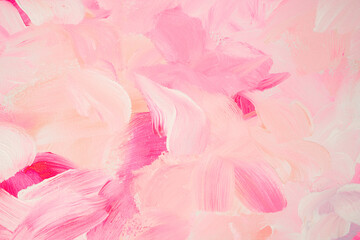 Abstract pink and blush painting background