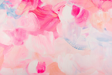 Abstract pink and blush painting background