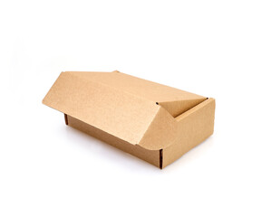 One craft box isolated on white background