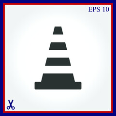 Traffic cone icon