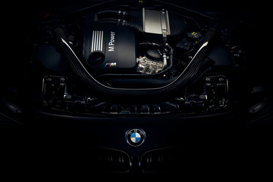 Engine BMW M3 30 Jahre Edition - Limited edition 500 cars produced to celebrate the 30th anniversary of M3. Engine R6, 450hp. Katowice,Poland- 12.03.2016