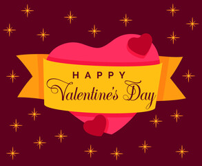 saint Valentine's day concept background.14 February.Vector illustration.