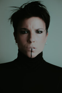 Portrait of a confident woman looking at the camera