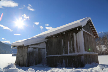 Winterlandschaft Alpen