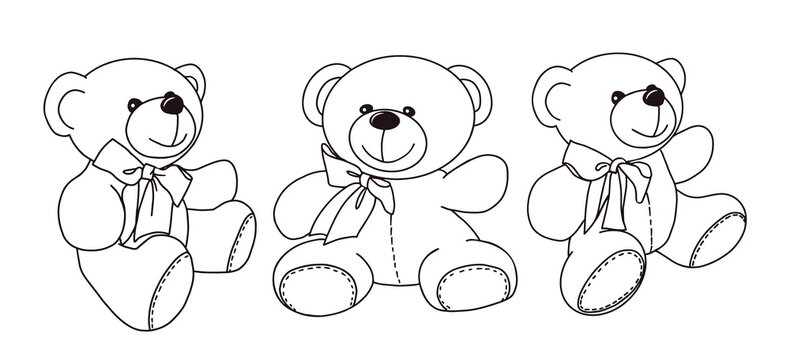 Buy The Drawing of Cute Teddy Bear With Silver Balloon Printable Online in  India  Etsy