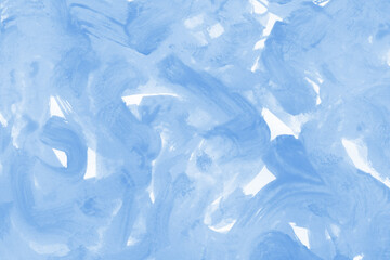 Obraz premium Modern contemporary acrylic background. Blue texture made with a palette knife. Abstract painting on paper. Mess on the canvas.