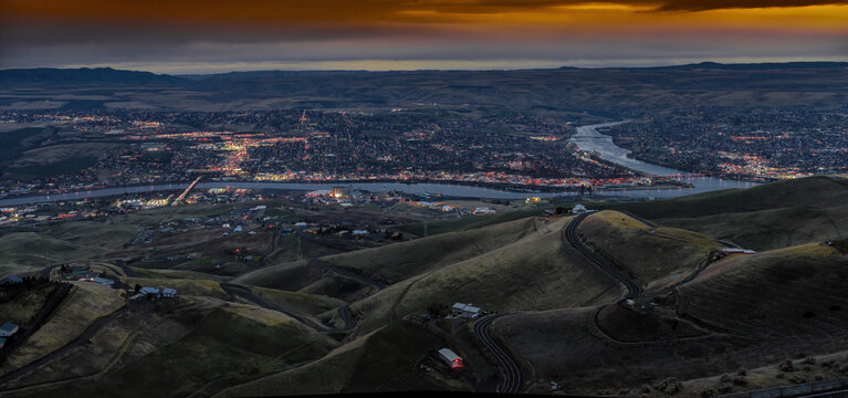 Lewiston (ID) and Clarkston (WA) Valley, USA