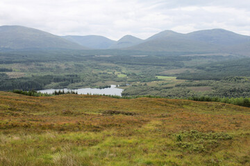 A view of the Scottish Countryside near Fort William and Ben Nevis