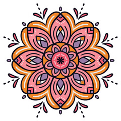 Floral mandala background