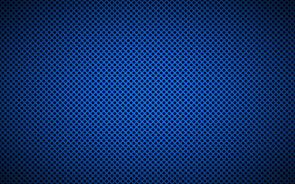 Perforated blue metallic background. Abstract stainless steel technology background vector illustration