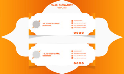 Email Signature template. Corporate and Creative email Signature template 