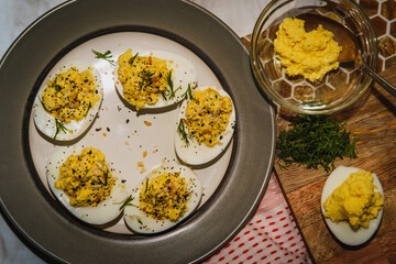 Everything Bagel Deviled Eggs
