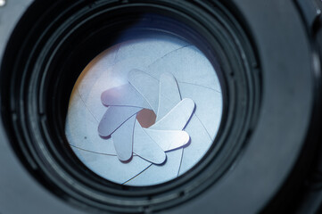 camera lens close up aperture 