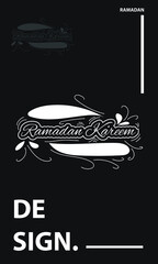 simple ramadan typography design