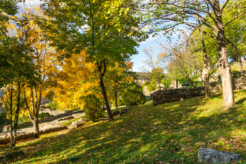 Ruins of medieval stronghold Tsarevets, Veliko Tarnovo, Bulgaria