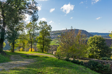Ruins of medieval stronghold Tsarevets, Veliko Tarnovo, Bulgaria