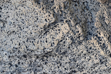 軽石テキスチャー、溶岩層の玄武岩中の気泡