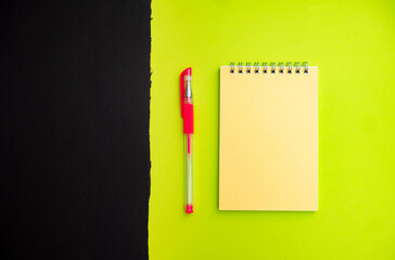 note paper with pencil