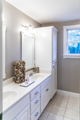 Small recently renovated guest bathroom