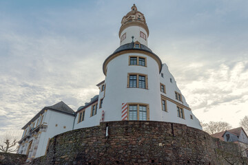 Fototapeta na wymiar Medieval Hoechster Castle in Frankfurt Hoechst, Germany