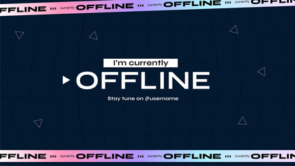 Twitch Background Overlay Office Message Template