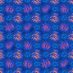 seamles leaf pattern variations