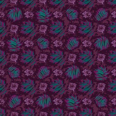 seamles leaf pattern variations