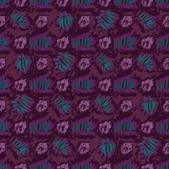 seamles leaf pattern variations