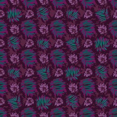 seamles leaf pattern variations