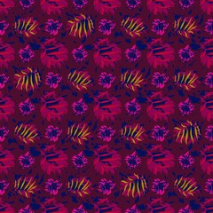 seamles leaf pattern variations