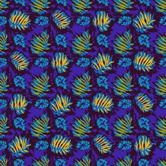 seamles leaf pattern variations