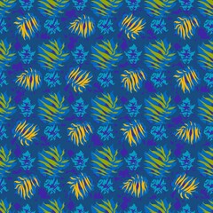 seamles leaf pattern variations