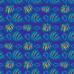 seamles leaf pattern variations