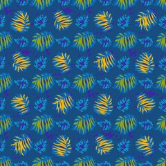 seamles leaf pattern variations