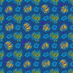 seamles leaf pattern variations