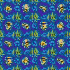 seamles leaf pattern variations