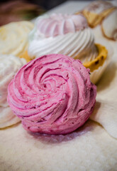 Natural marshmallows with berry and fruit flavor